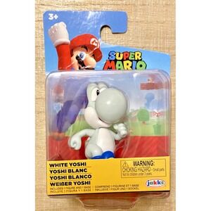 WHITE‎ YOSHI Super Mario Jakks Pacific 2.5" Figure